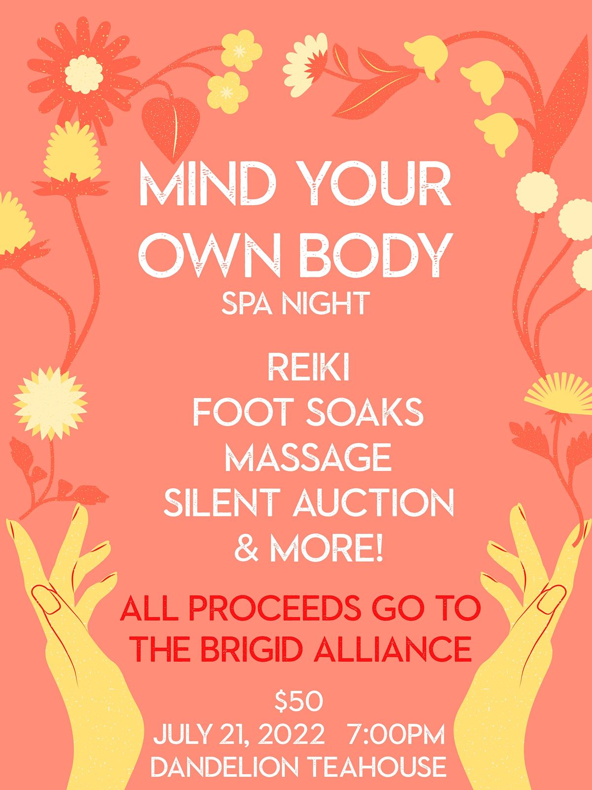 Mind Your Own Body Fundraising Spa Night