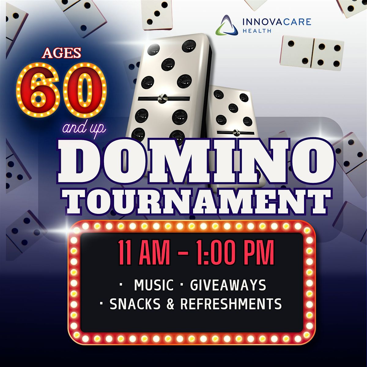 Domino Tournament for Ages 60 and Up - John Young