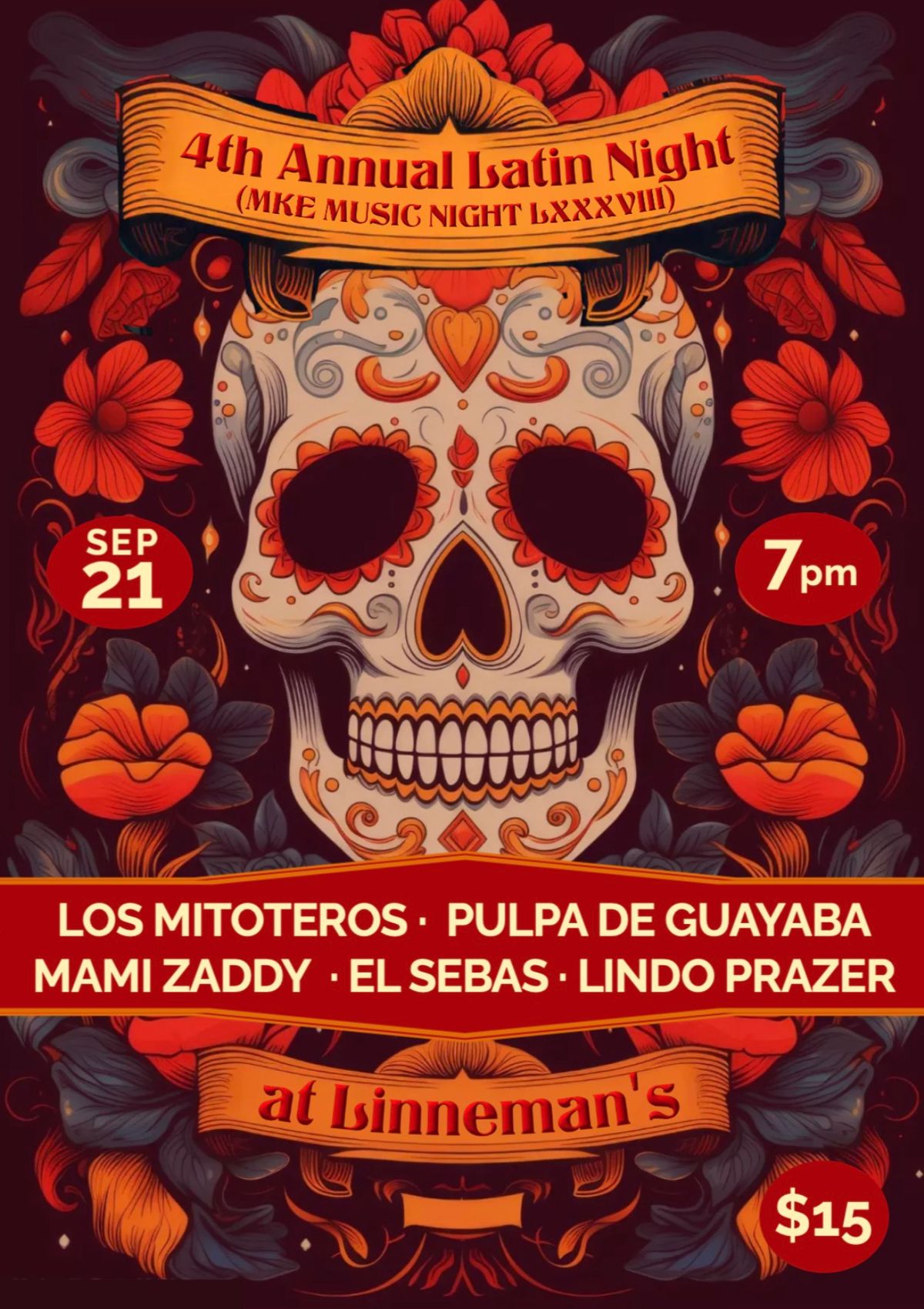 4th Annual Latin Night at Linneman's (MKE Music Night LXXXVII)