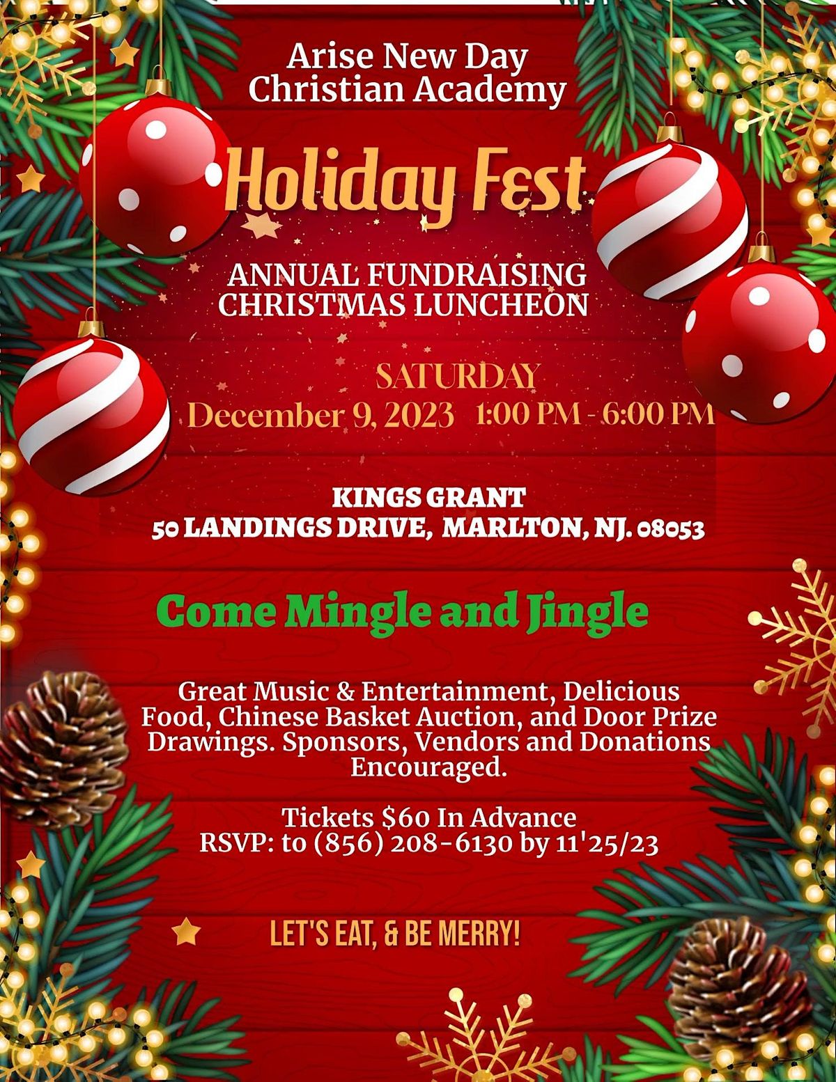 Holiday Fest Fundraising Christmas Luncheon