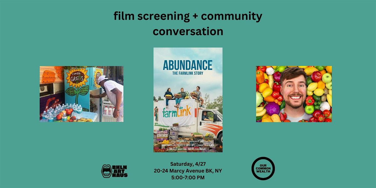 Abundance: film screening + community conversation