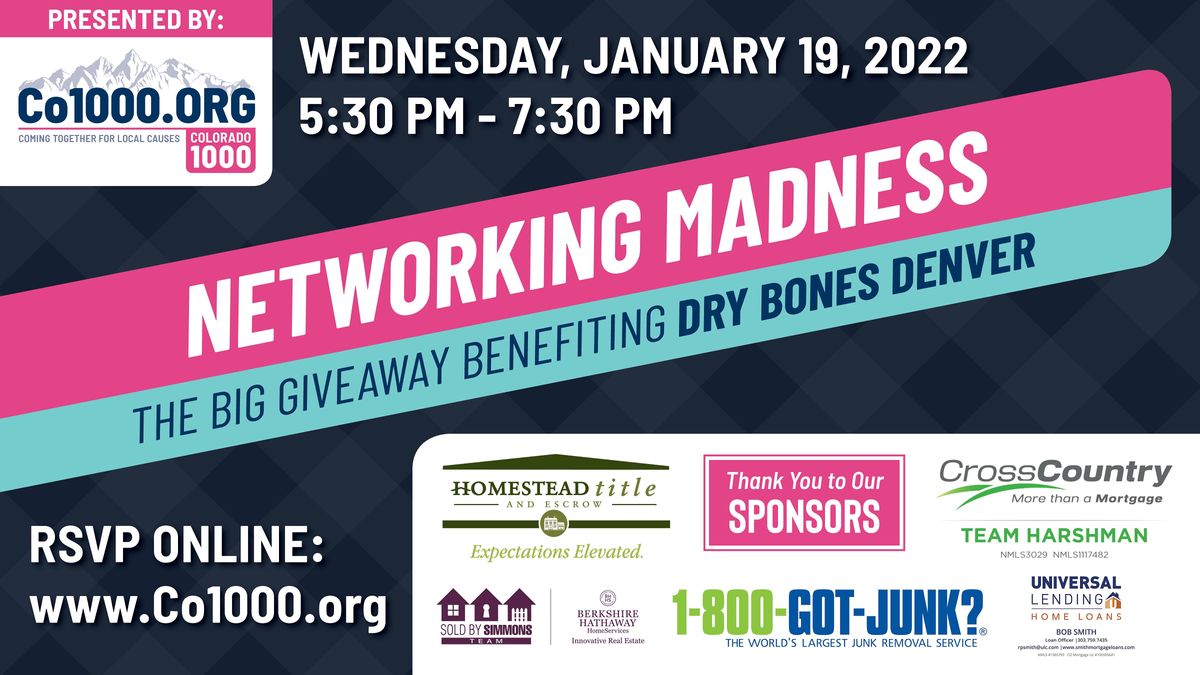Networking Madness, The Big Giveaway 2022! Join us Jan. 19th!