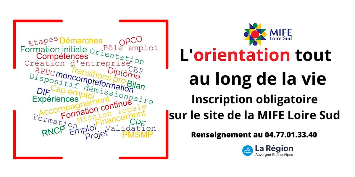 R\u00e9union d\u2019information sur l'orientation