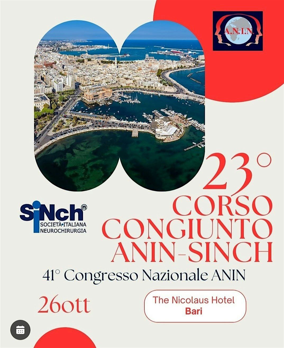 41\u00b0 Congresso Nazionale ANIN - 23\u00b0 Corso Congiunto ANIN-SINCH