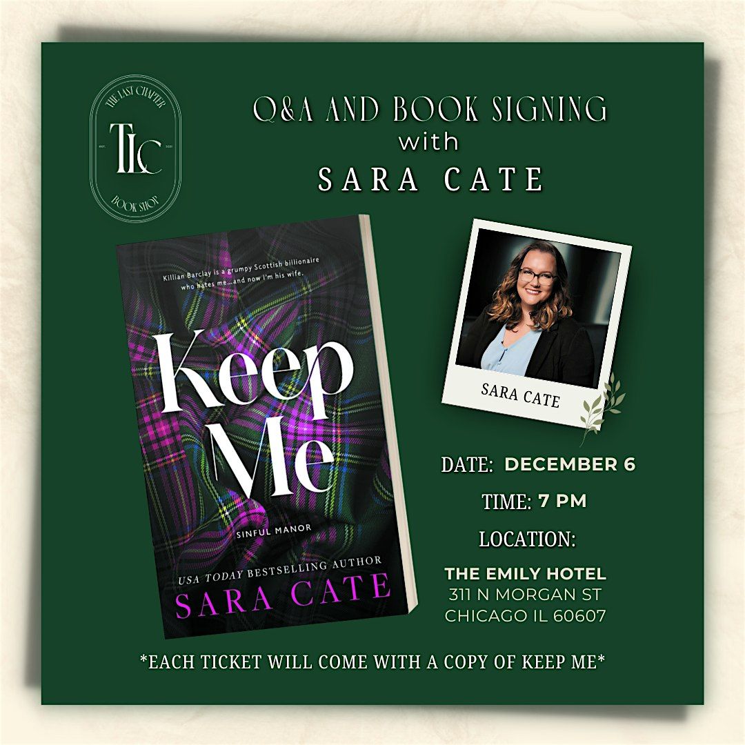 Q&A and Book Signing with Sara Cate