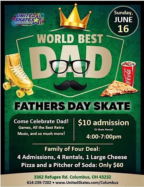 Father's Day Family Rollerskate Party at United Skates Columbus