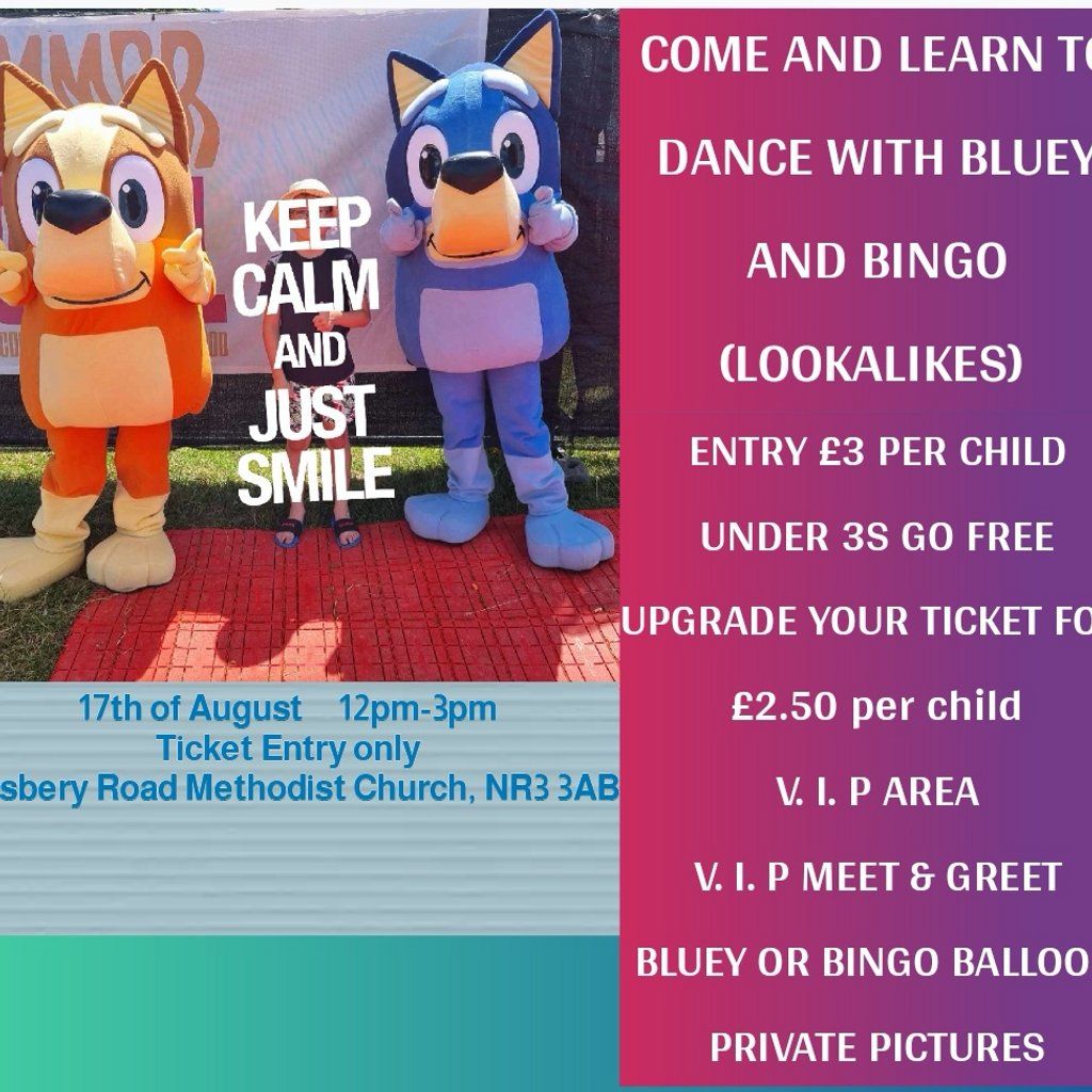 Learn to Dance with Bluey and Bingo (Lookalike Mascots)