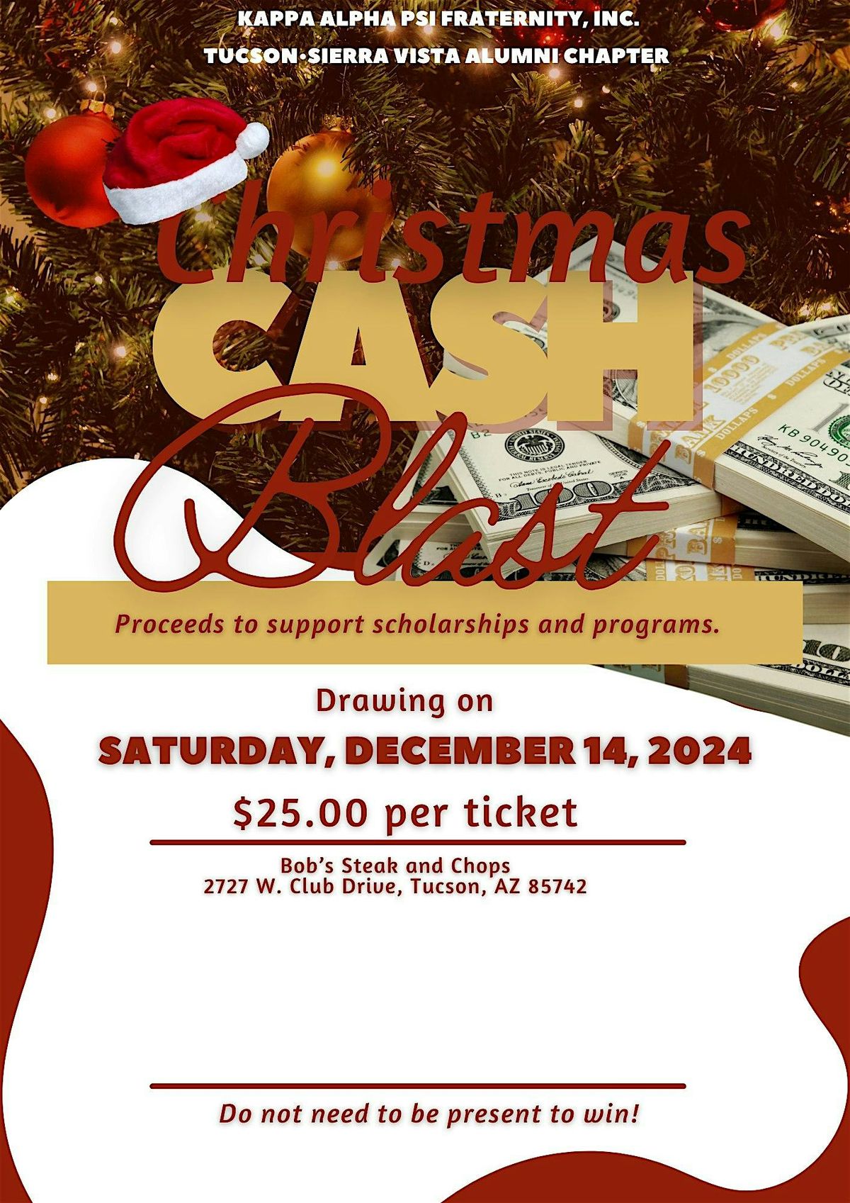 Kappa Alpha Psi Fraternity, Inc. - TSVA Chapter Presents Christmas Cash Blast