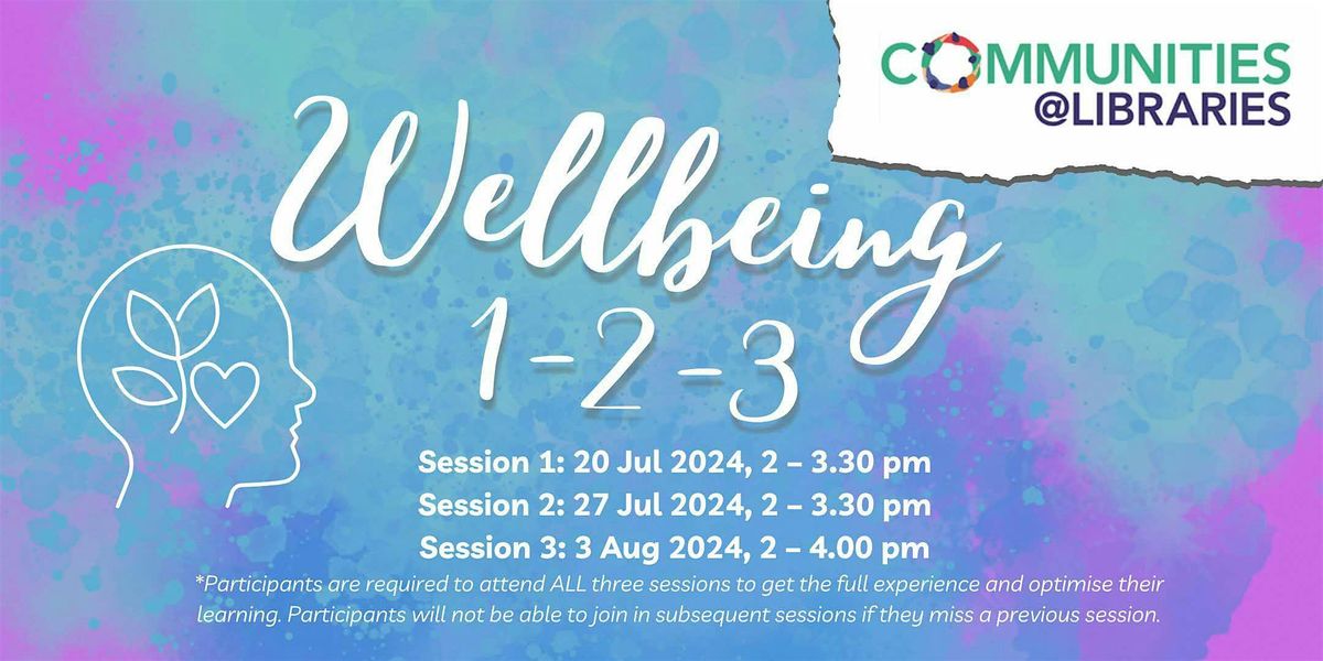 Wellbeing 1 - 2 - 3! Session 1 | COMMUNITIES@LIBRARIES