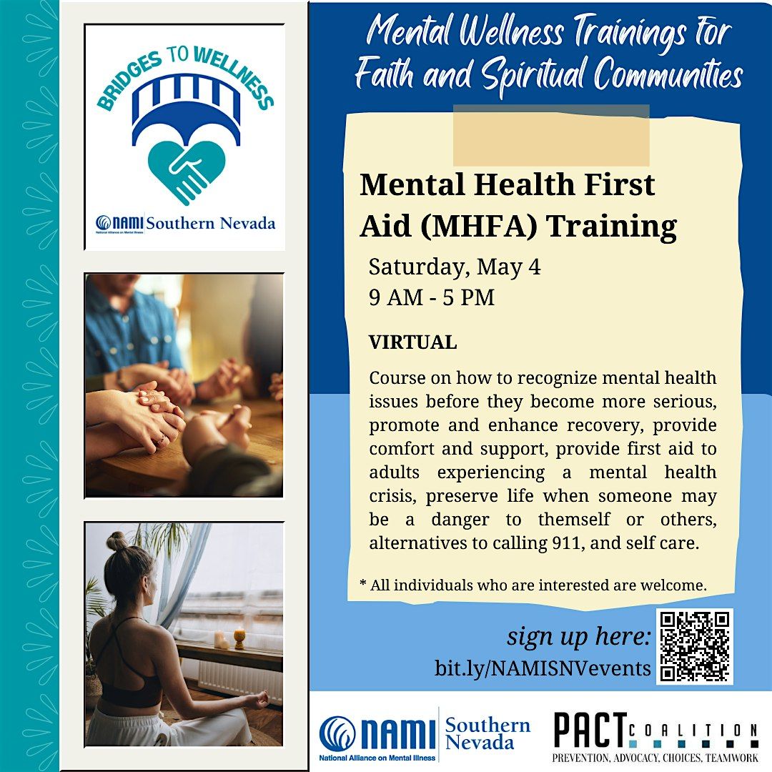 Adult Mental Health First Aid (MHFA)