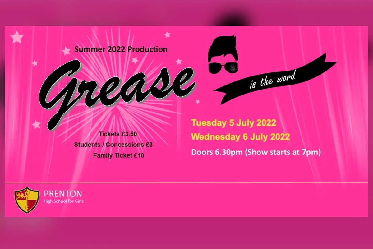 Grease 2022 - Wednesday 6 July