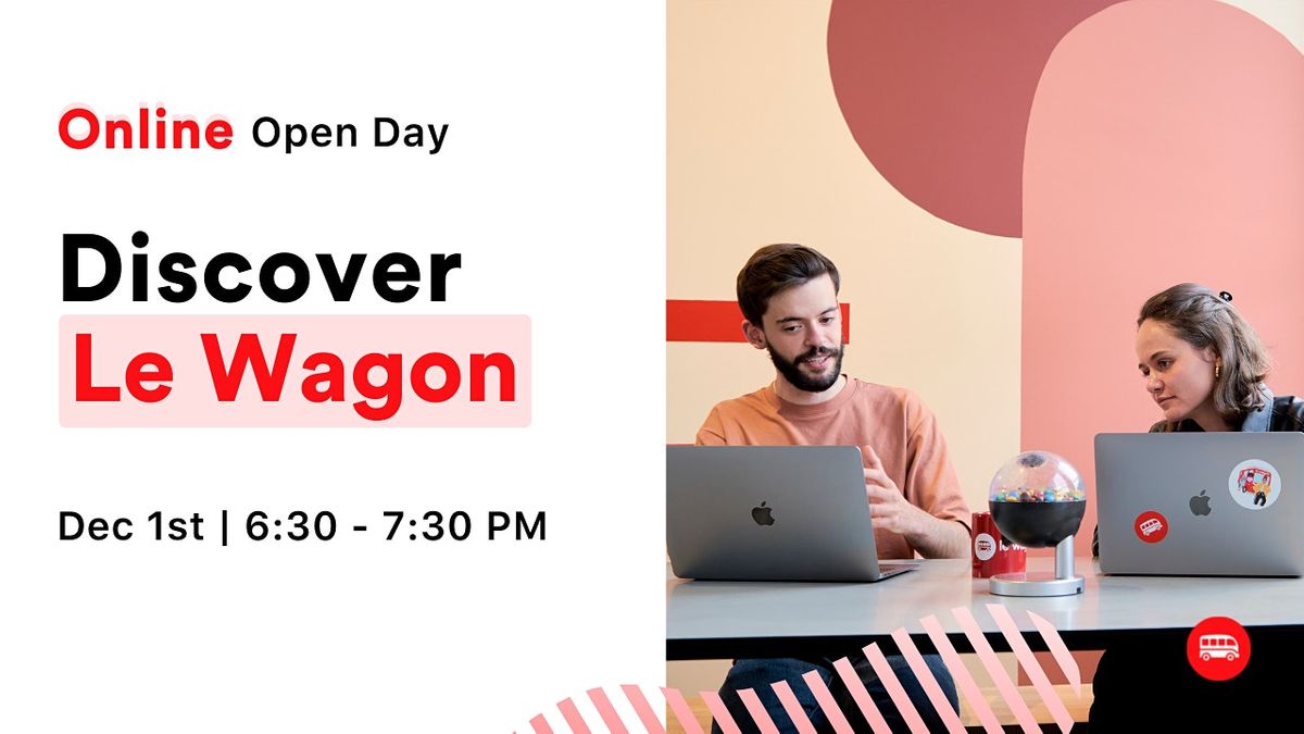 Virtual Open Day | Le Wagon Coding Bootcamp
