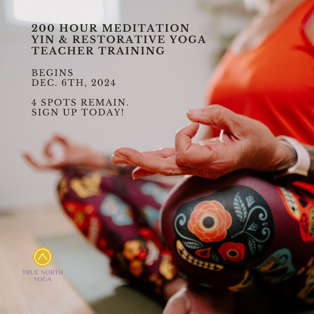 200 Hour Meditation, Yin, Restorative Yoga Teacher Training 