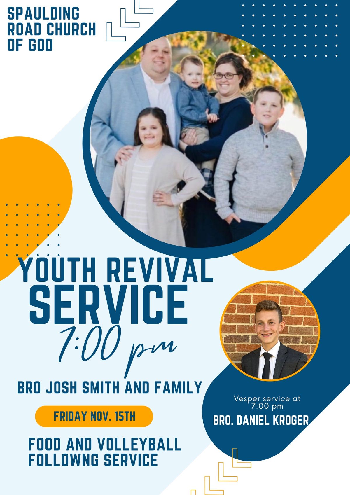 Fall Revival and Youth Service 