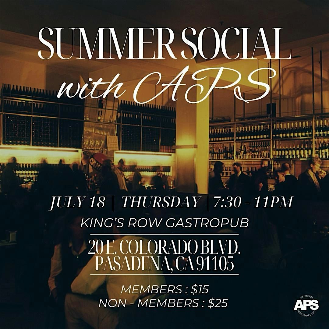 Summer Social with APS