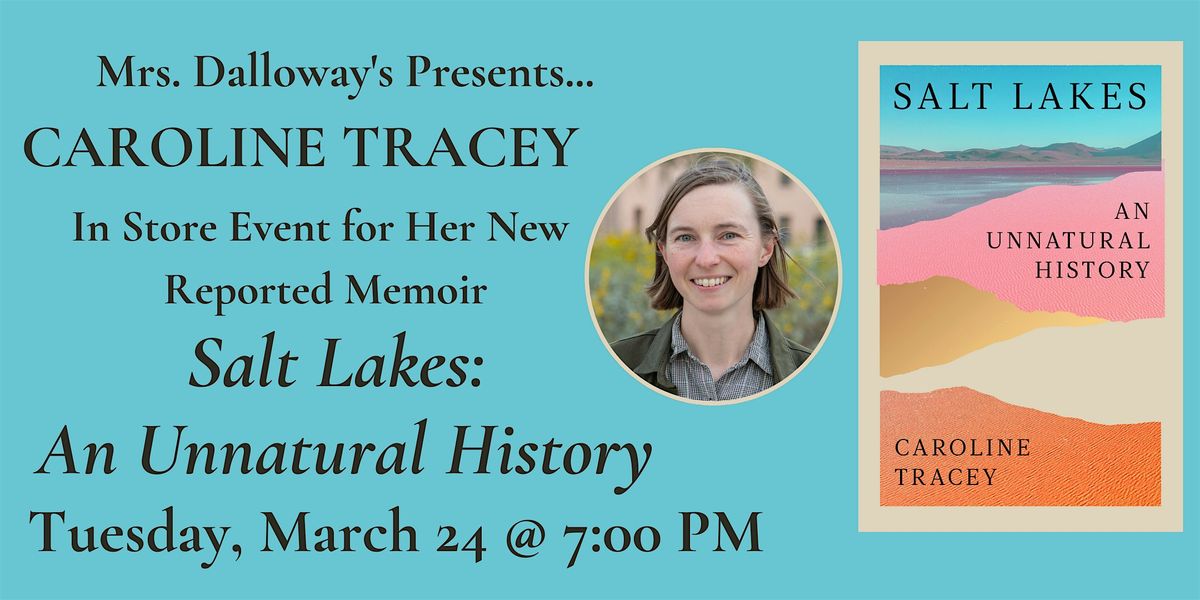 Caroline Tracey's SALT LAKES In Store Event and Signing