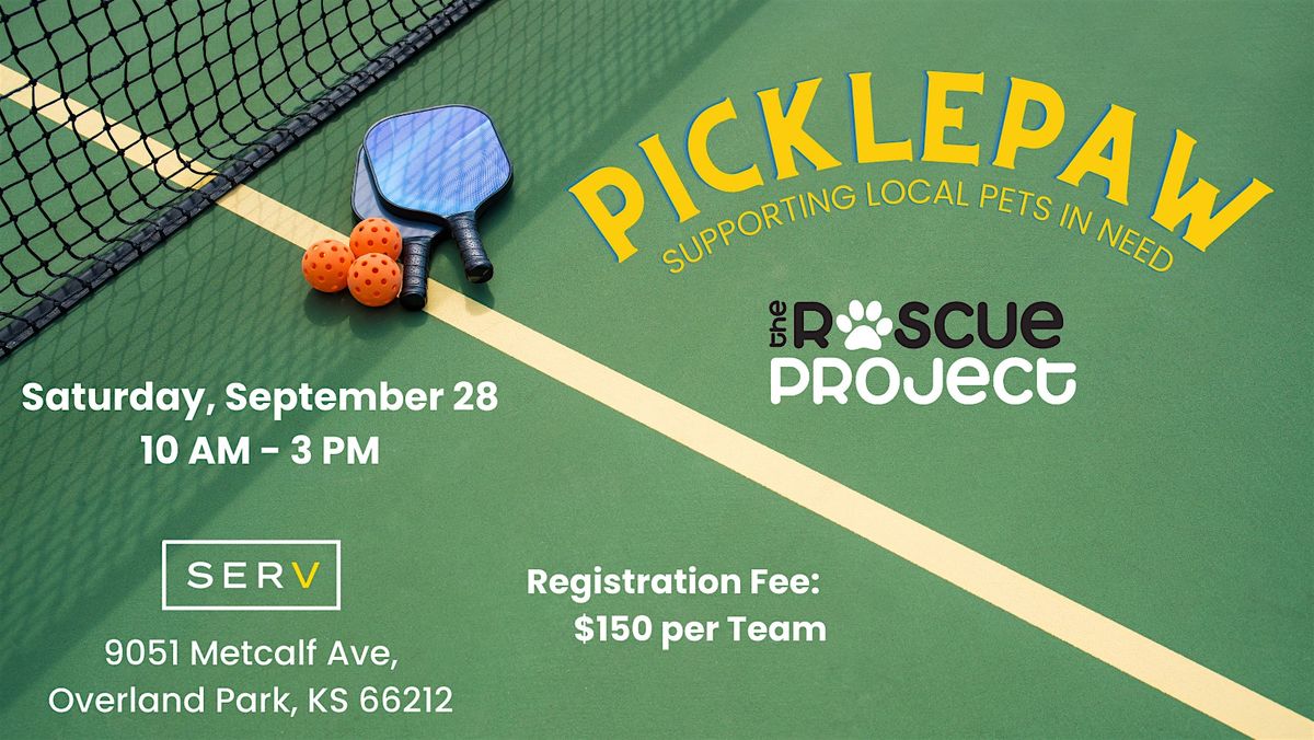 PicklePaw benefiting The Rescue Project