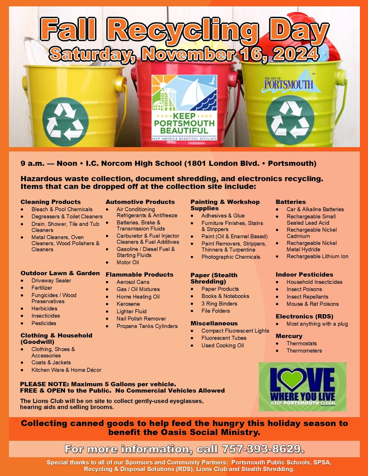 Fall Recycling Event