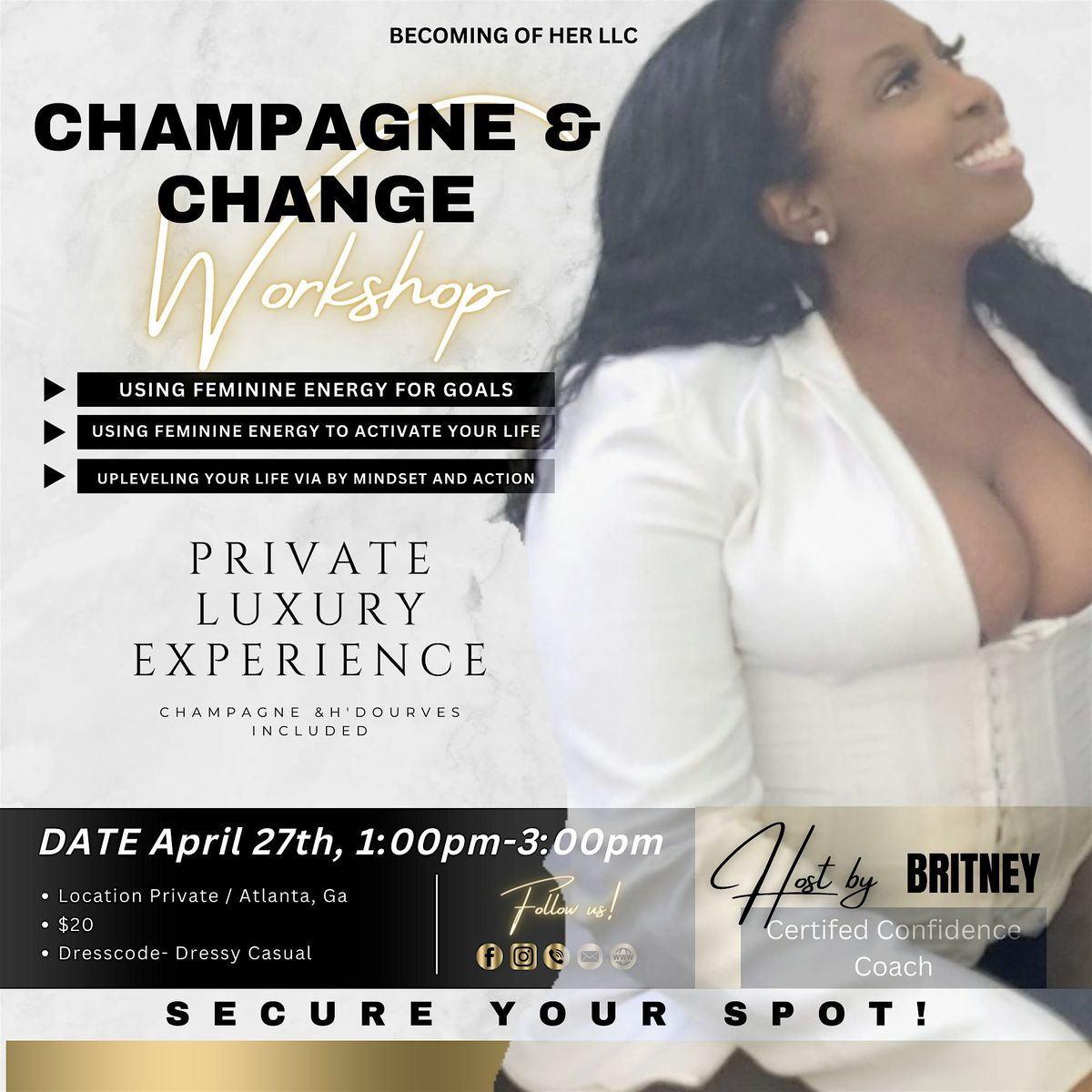 Champagne & Change Mixer\/Workshop
