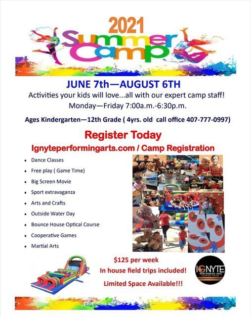 IGNYTE Summer Camp, Ignyte Performing Arts Learning Center, Kissimmee ...