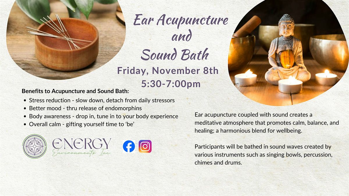 Energy Salon: Ear Acupuncture and Sound Bath