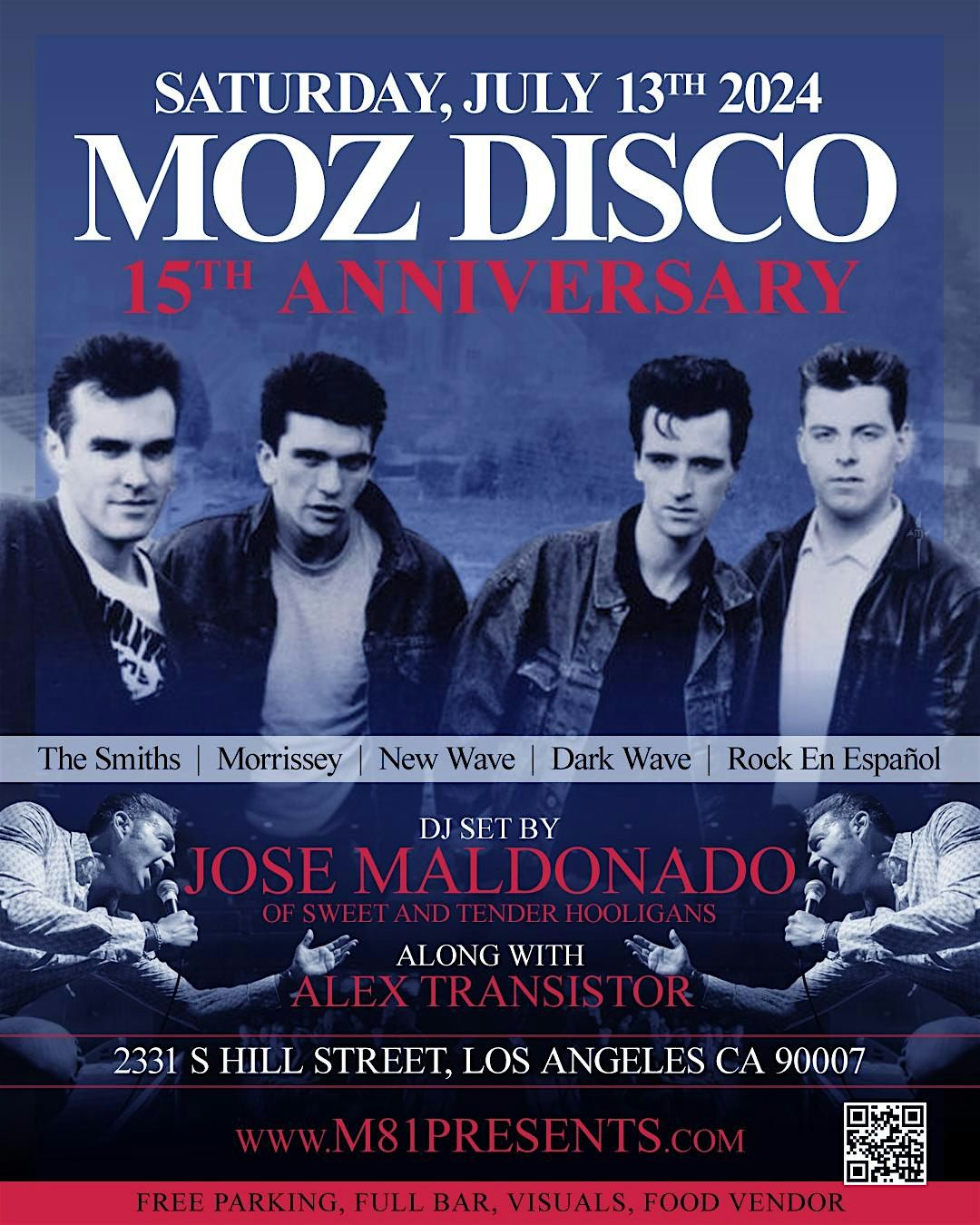Moz Disco 15 Year Anniversary - Morrissey and Smiths Dance Night