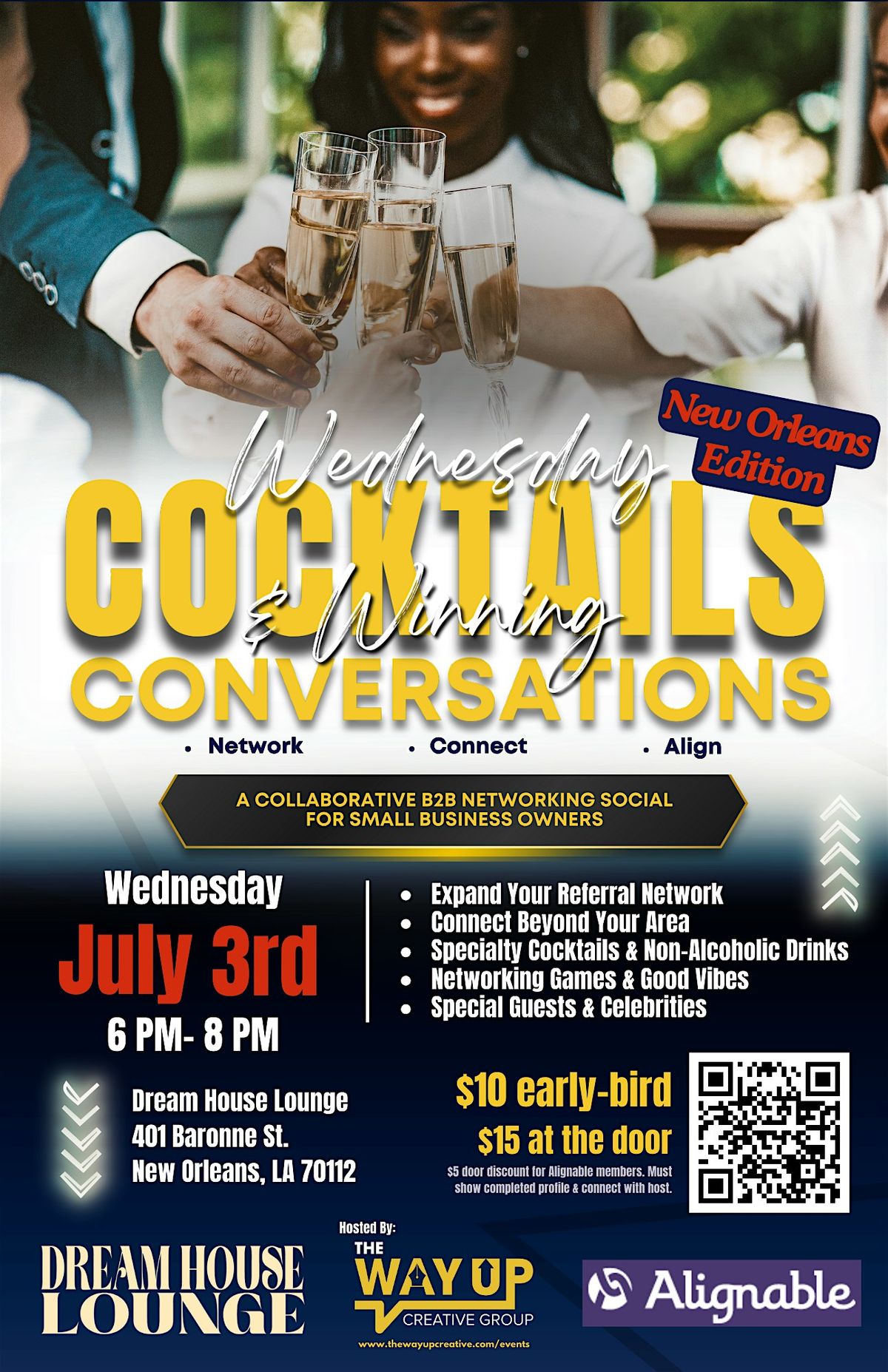 New Orleans Edition: Wednesday Cocktails & Winning Conversations