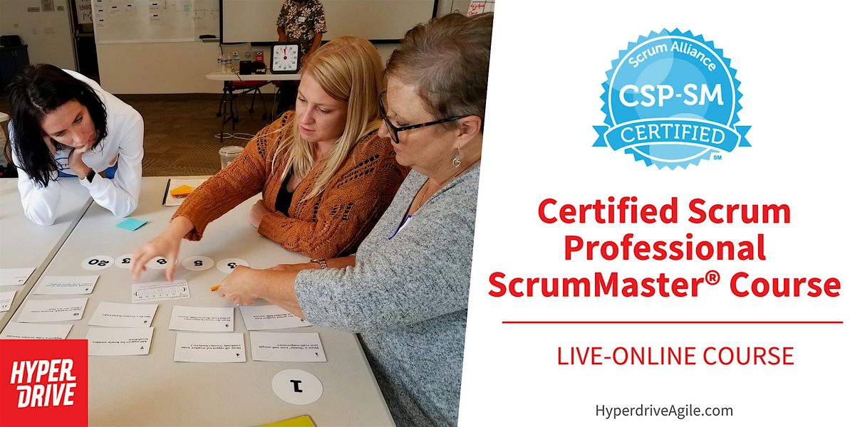 Certified Scrum Professional - ScrumMaster\u00ae Live Online (Eastern Time)