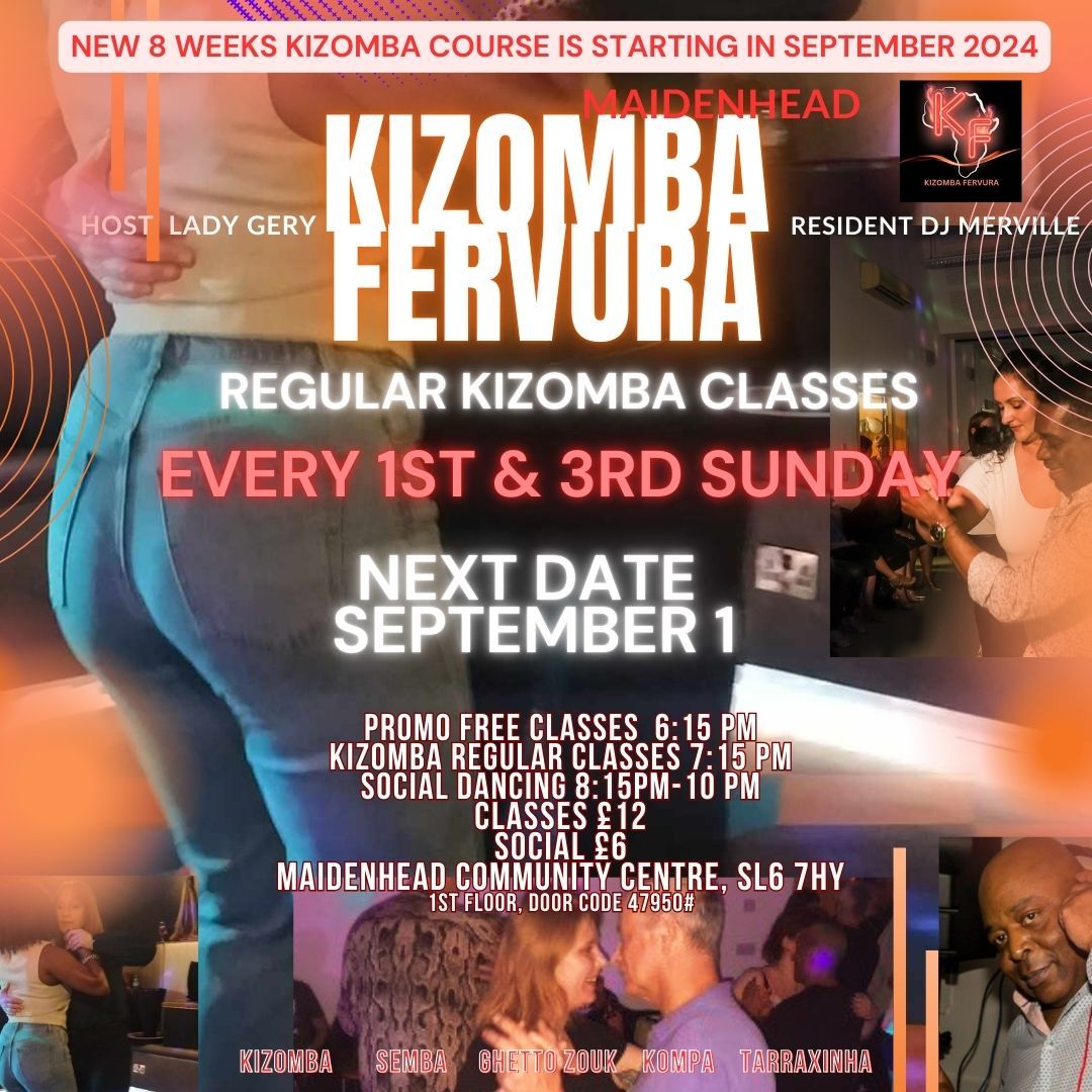 NEXT KIZOMBA NIGHT SEPTEMBER 1ST - EVERY 1ST AND 3RD SUNDAY KIZOMBA IN MAIDENHEAD