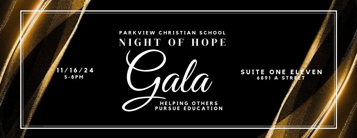 Parkview Christian School's Night of Hope Gala