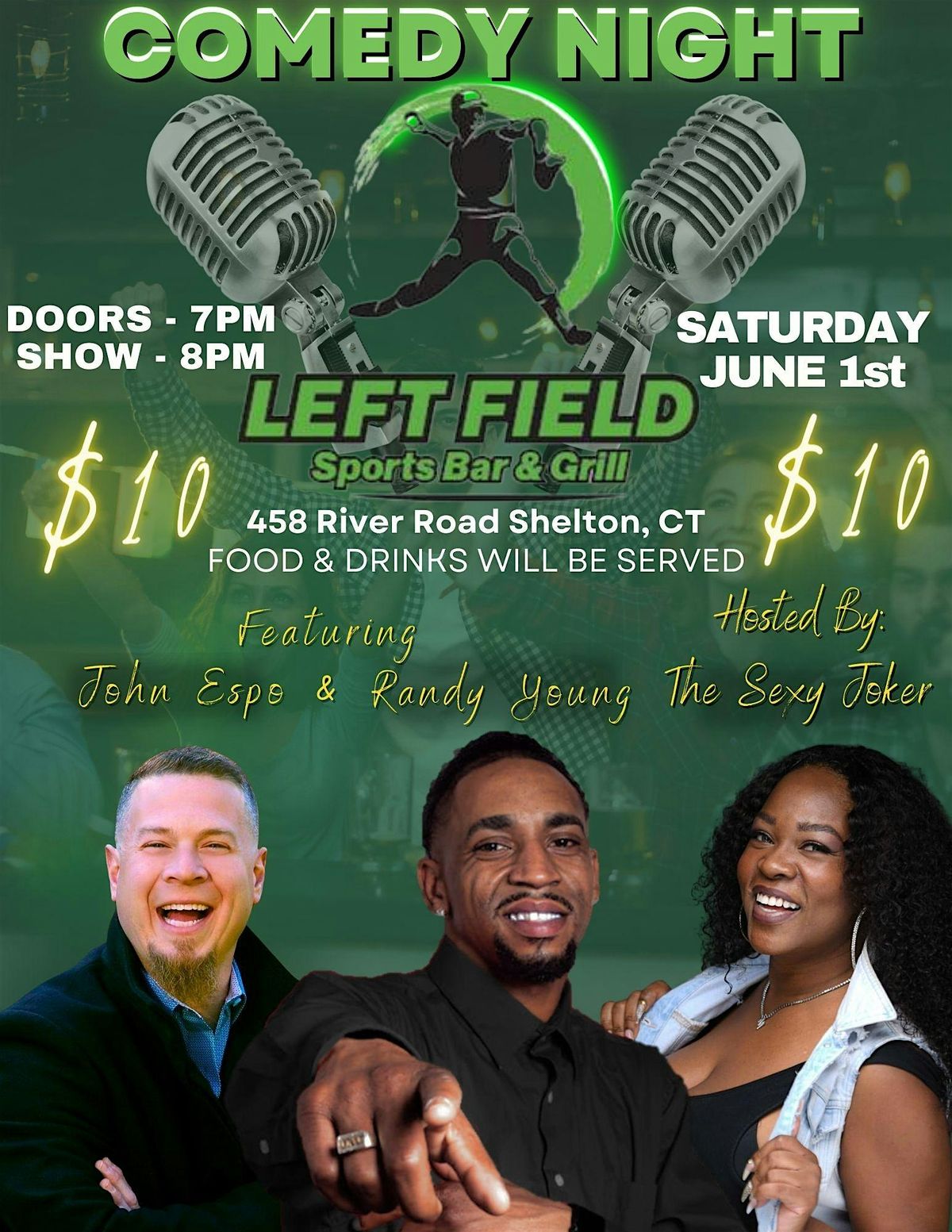 COMEDY NIGHT at LEFT FIELD SPORTS BAR AND GRILL