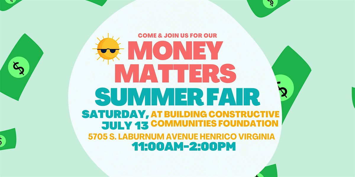 Money Matters Summer Fair