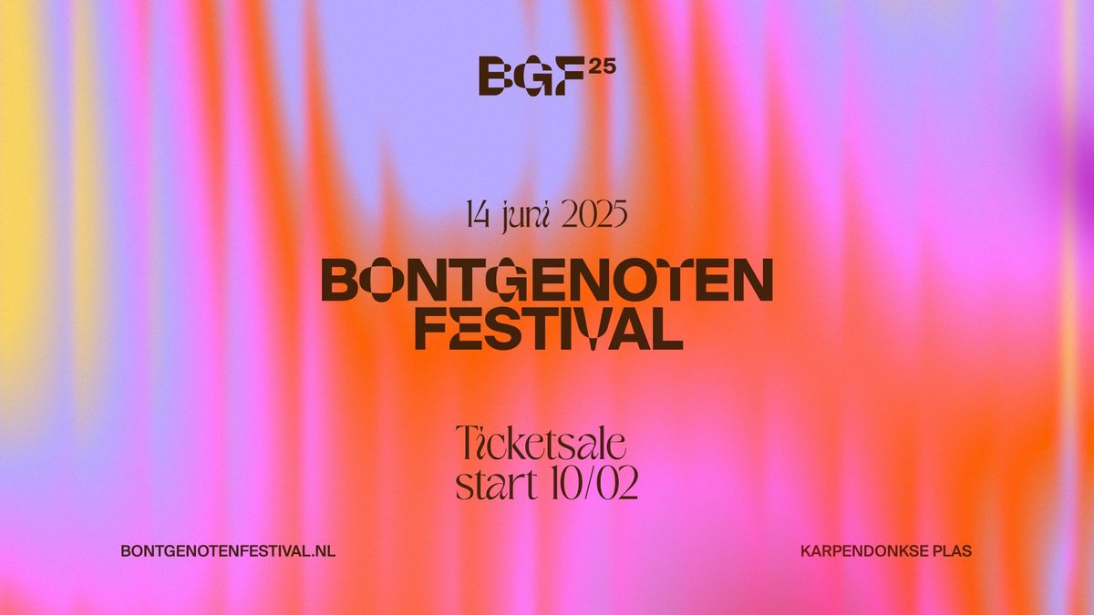 Bontgenoten Festival 2025