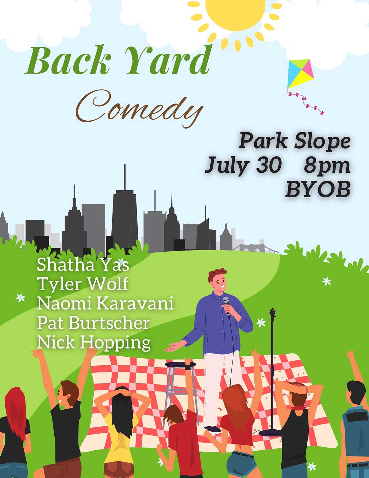 Secret Backyard Comedy Show - Park Slope (BYOB)