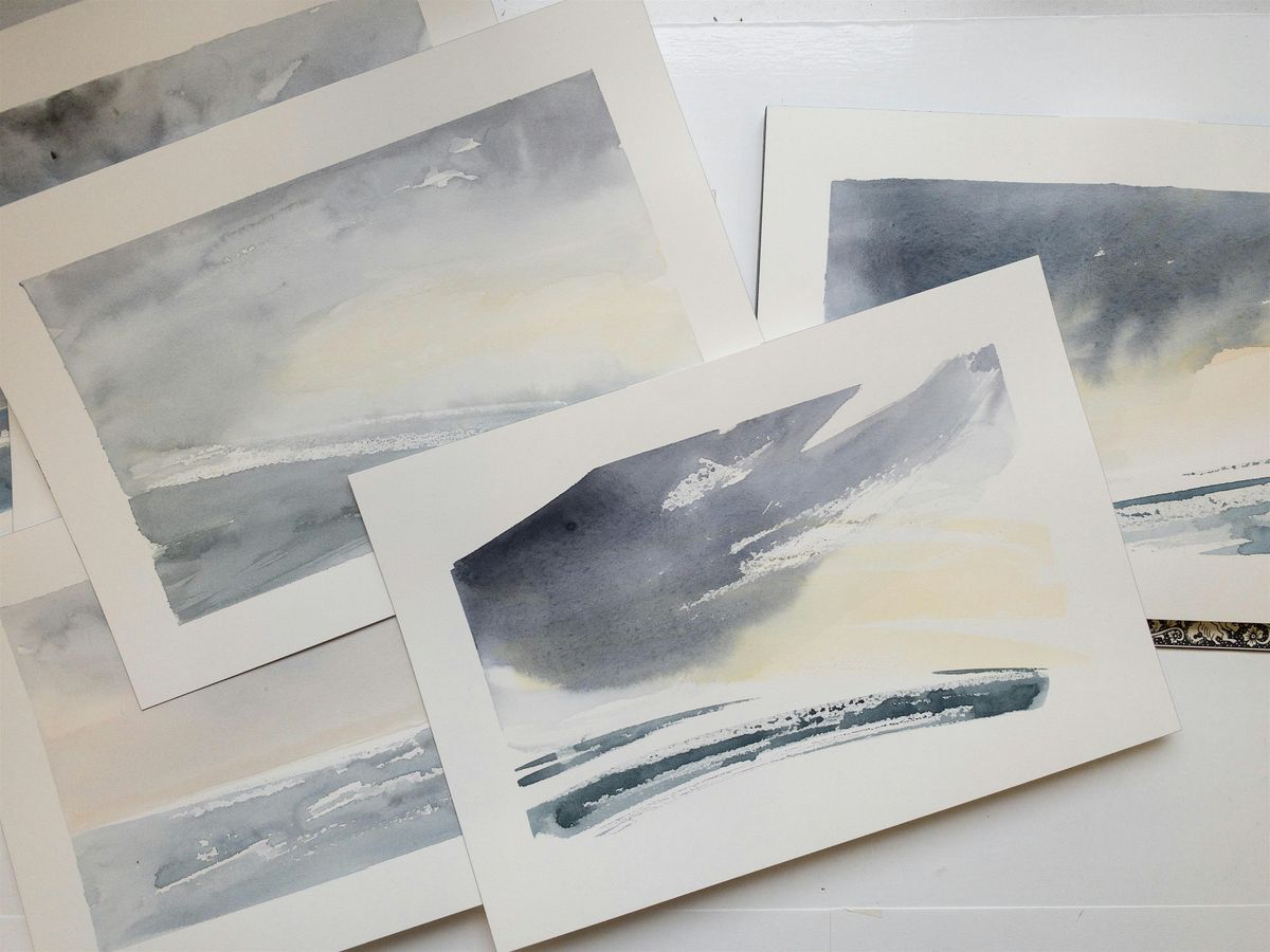 Watercolours of Fittie and the Sea