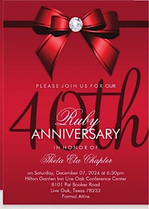 Theta Eta Chapter 40th Anniversary and Scholarship Gala