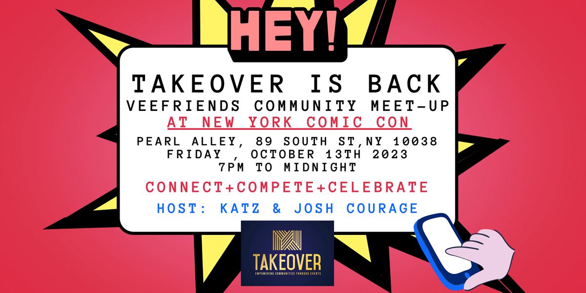 TakeOver New York Comic Con 2023 (NYCC), Pearl Alley , Pier 17, New