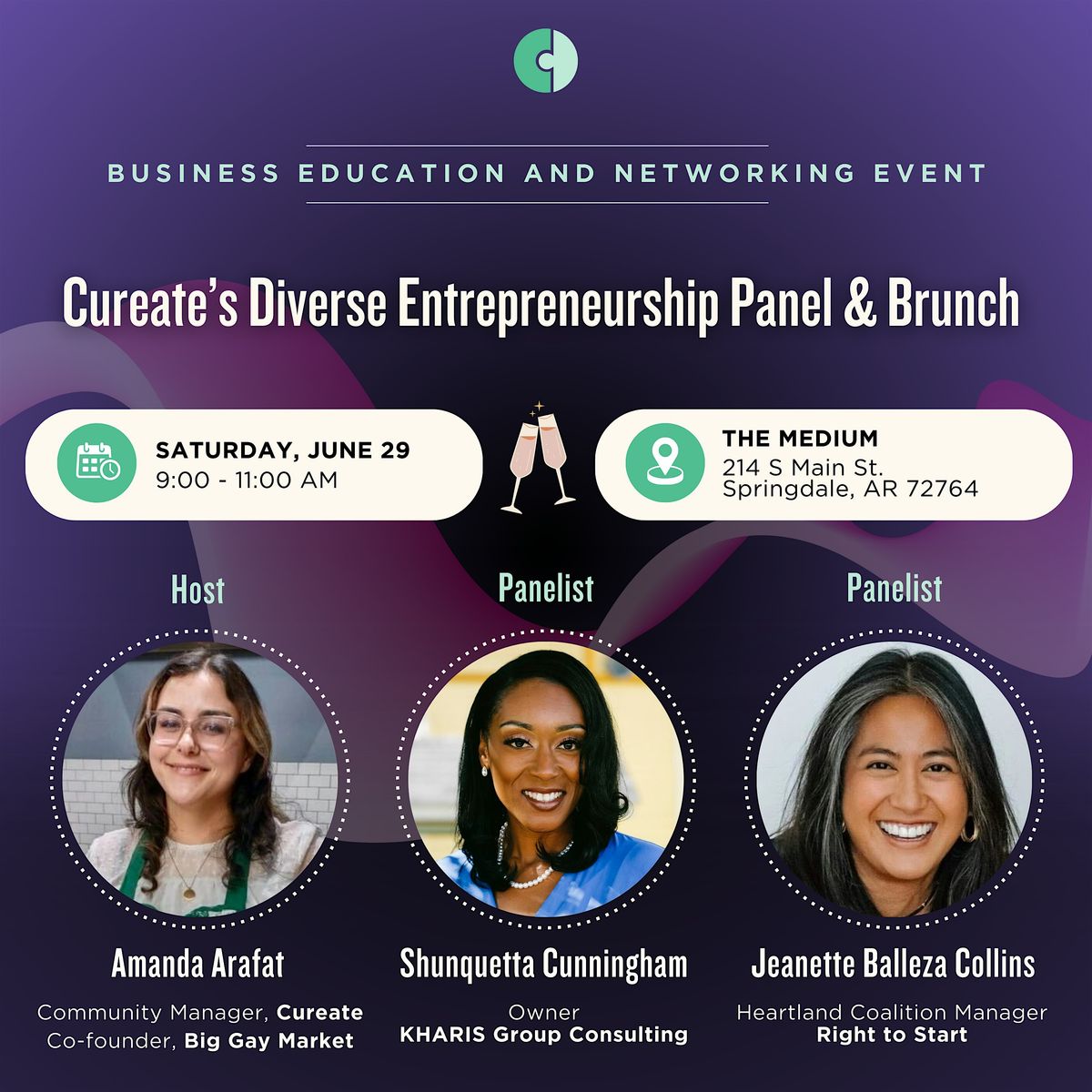 Cureate's Diverse Entrepreneurship Panel & Brunch