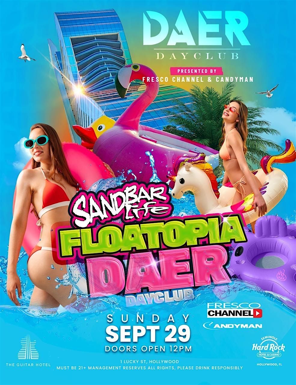 Sandbar Floatopia at Daer Dayclub