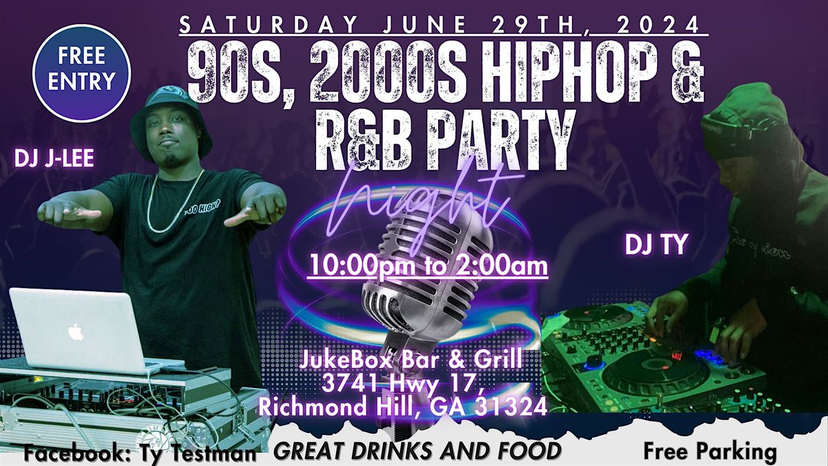 90s 2000s Throwback HipHop and R&B Vibe, Richmond Hill Georgia