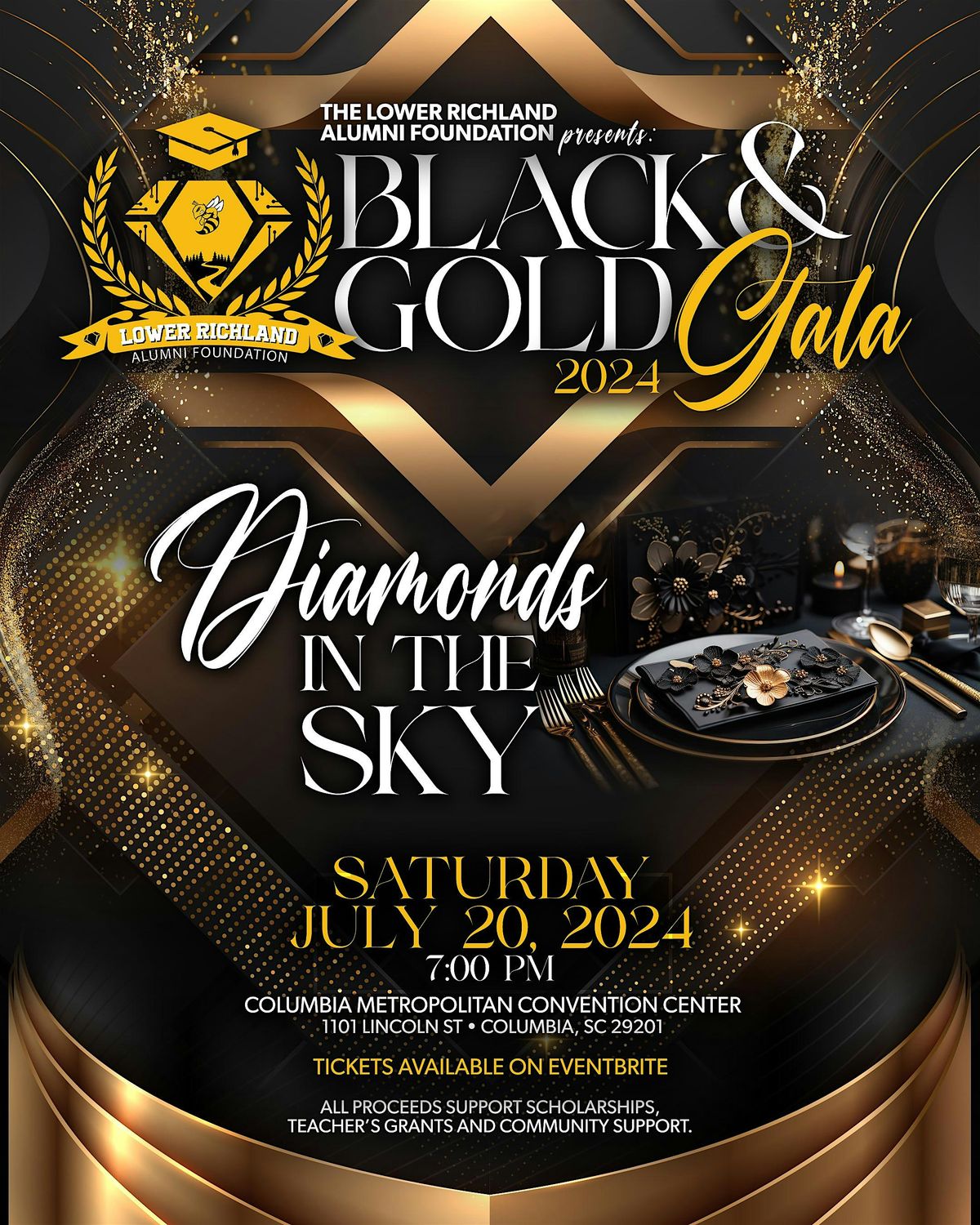 The Lower Richland Alumni Foundation Black and Gold Gala 2024