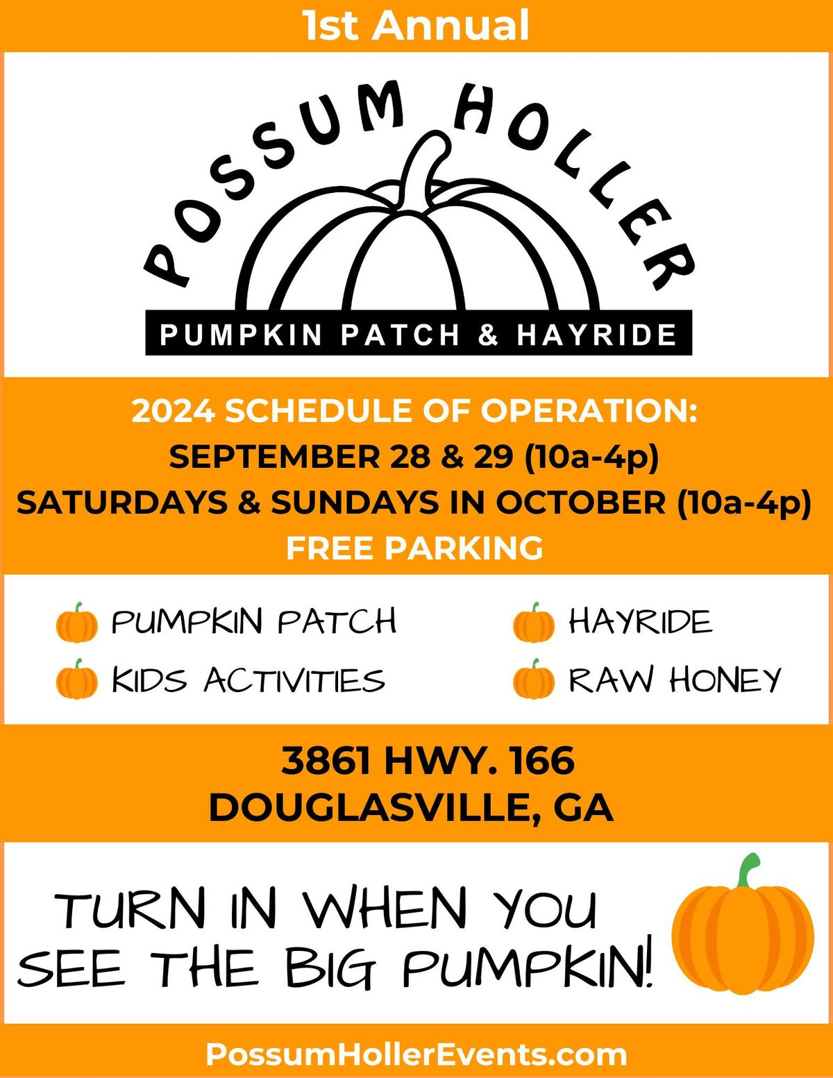 1st Annual Pumpkin Patch & Hayride