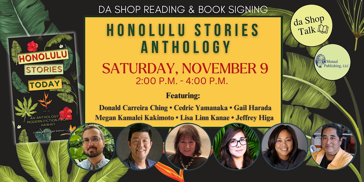 Honolulu Stories Anthology \u2022 Readings & Book Signing