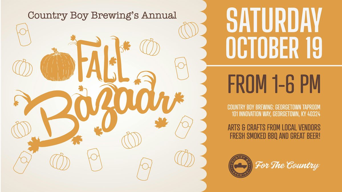 2024 Country Boy Brewing Fall Bazaar Call to Artists