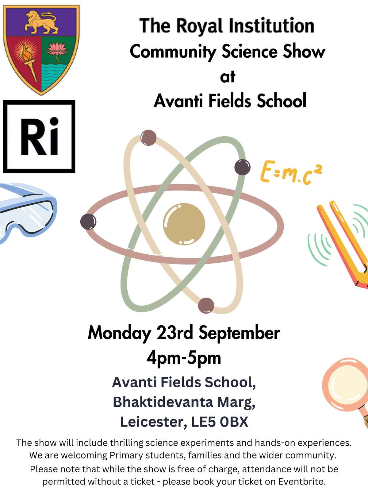 Royal Institute community Science Show - Avanti Fields School