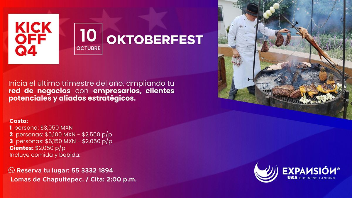 \u00a1Inicia el \u00faltimo trimestre del a\u00f1o en nuestro OKTOBER FEST 2024!