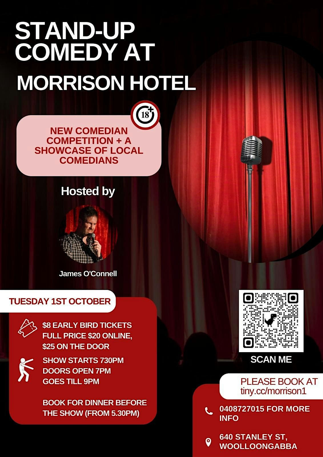 Stand-up Comedy at Morrison Hotel (with New Comedian Competition)