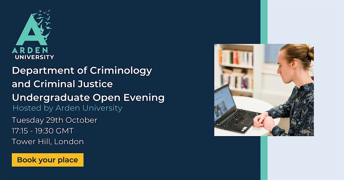 Department of Criminology and Criminal Justice  opening evening - London