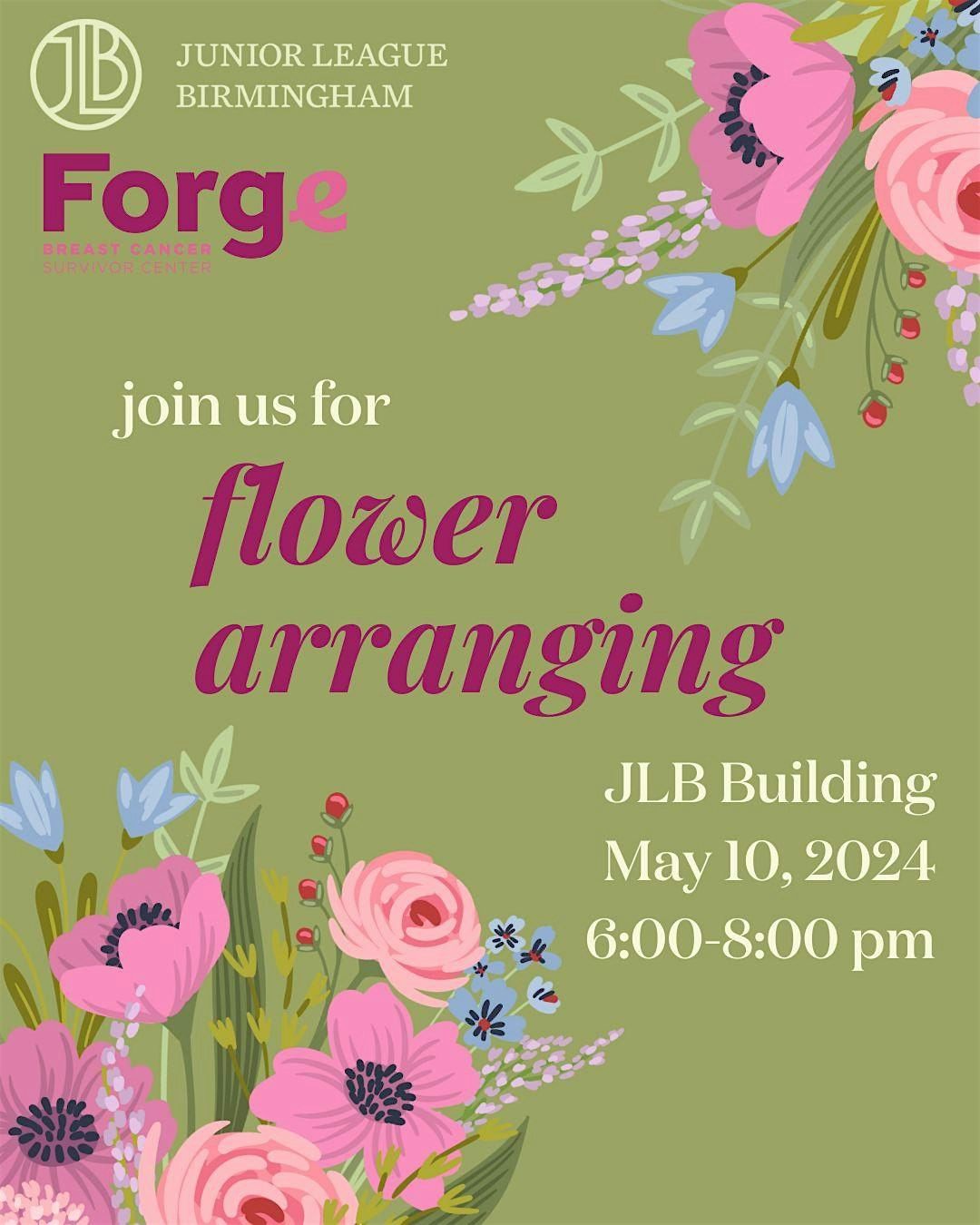 Spring Floral Arranging With The Junior League of Birmingham