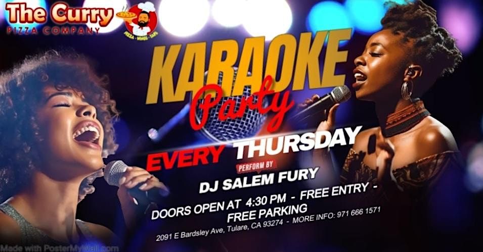 THIRSTY THURSDAYS KARAOKE @ THE CURRY PIZZA COMPANY #4!